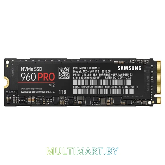SSD диск Samsung 960 PRO M.2 1TB (MZ-V6P1T0BW)